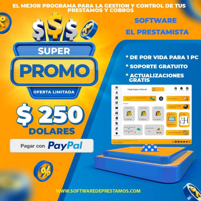 Sistema de Prestamos y Cobros para Prestamistas y Financieras